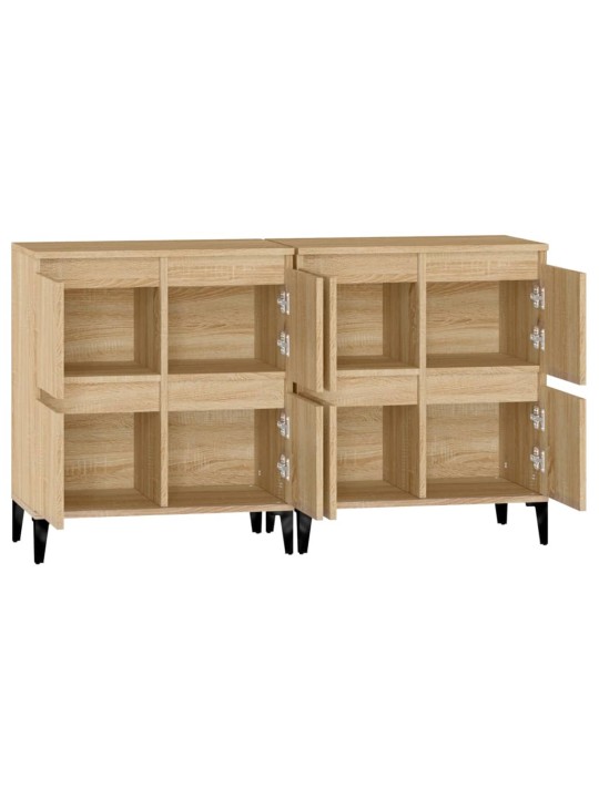 Puhvetkapid 2 tk, sonoma tamm, 60 x 35 x 70 cm, tehispuit