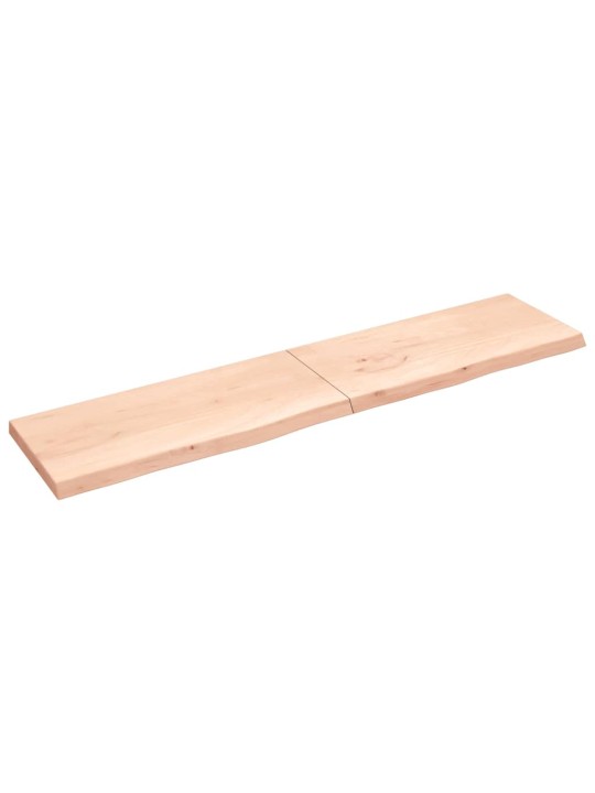 Lauaplaat, 220x50x(2-6) cm, töötlemata tammepuit