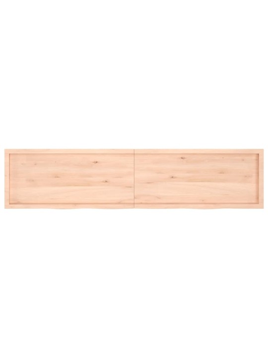 Lauaplaat, 220x50x(2-6) cm, töötlemata tammepuit