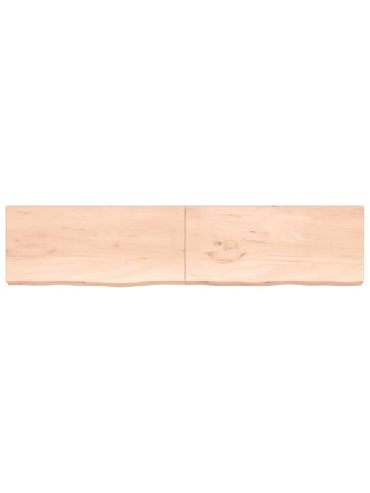 Lauaplaat, 220x50x(2-6) cm, töötlemata tammepuit