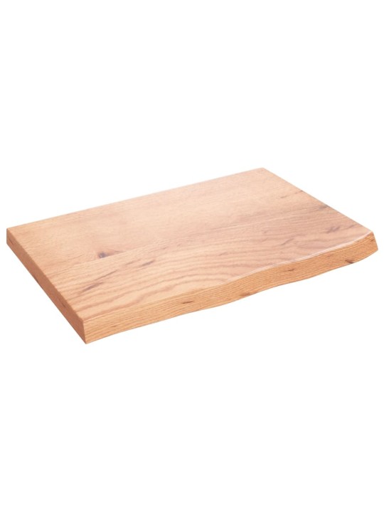 Lauaplaat, helepruun, 60 x 40 x (2-4) cm, töödeldud tammepuit
