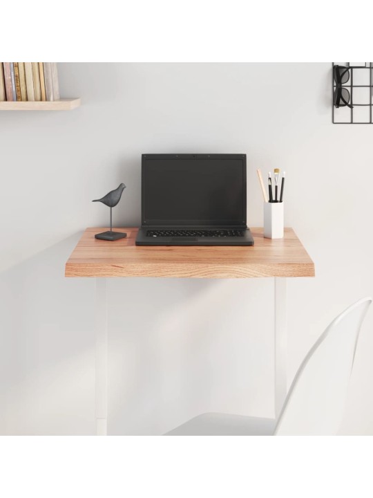 Lauaplaat, helepruun, 60 x 40 x (2-4) cm, töödeldud tammepuit