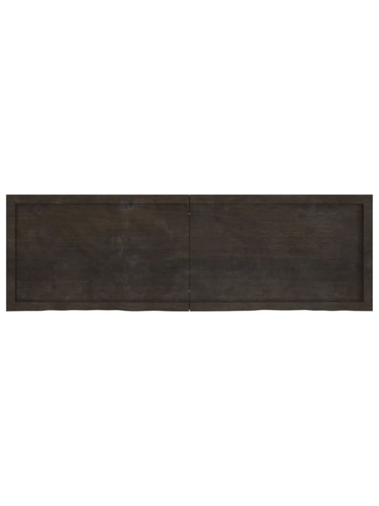 Lauaplaat, tumepruun, 160x50x(2-6) cm, töödeldud tammepuit