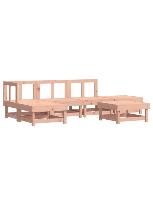 6-osaline aiamööbli komplekt, ebatsuuga puit