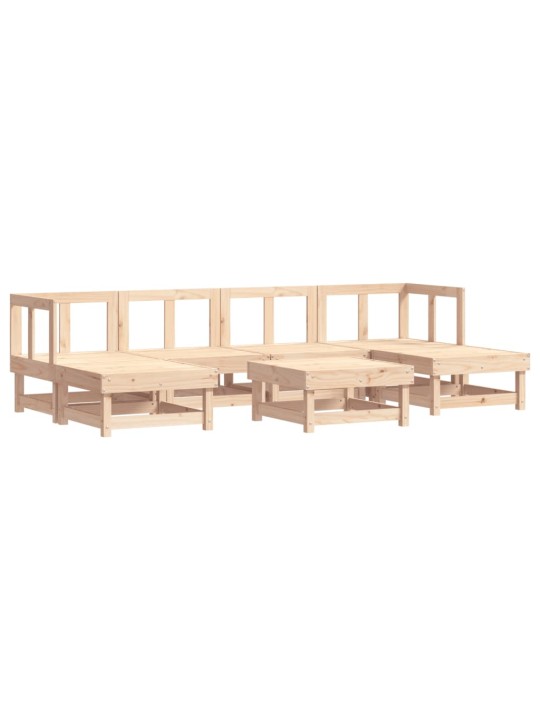 7-osaline aiadiivanikomplekt, männipuit