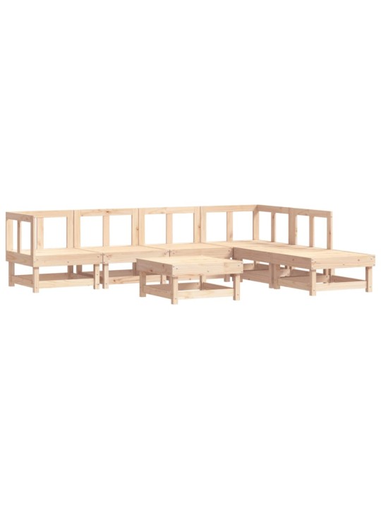 7-osaline aiadiivanikomplekt, männipuit