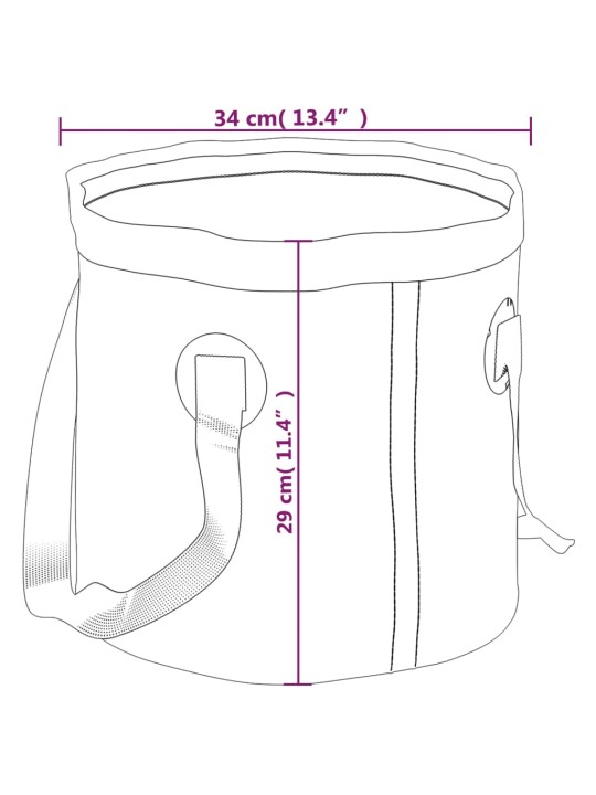 Kokkupandavad ämbrid 2 tk sinine 30 l pvc