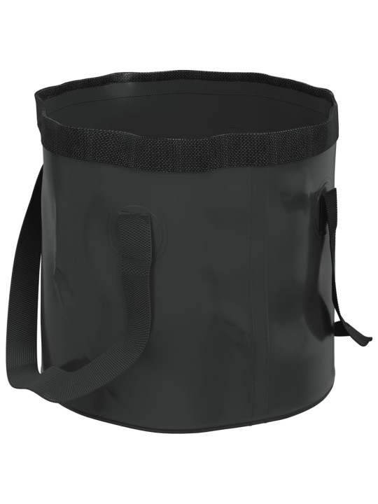 Kokkupandavad ämbrid 2 tk, must, 20 l, pvc