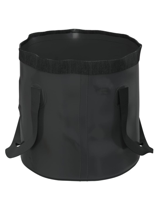 Kokkupandavad ämbrid 2 tk, must, 20 l, pvc