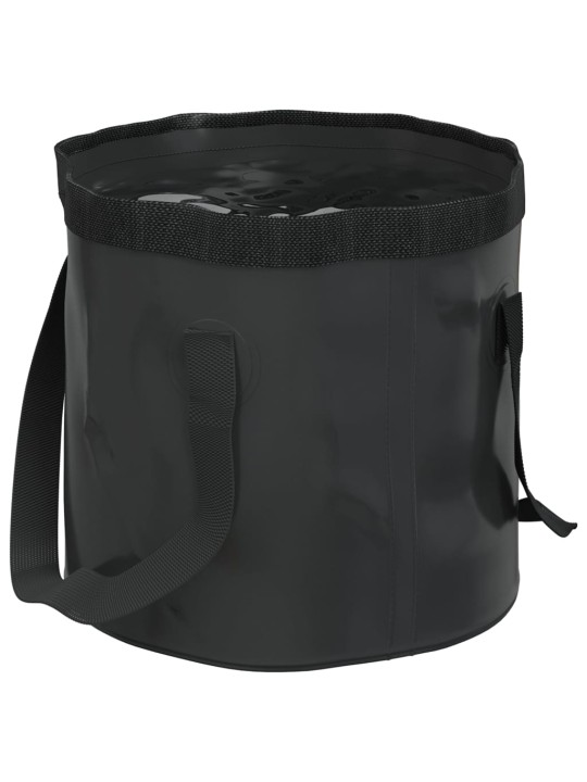 Kokkupandavad ämbrid 2 tk must 30 l pvc