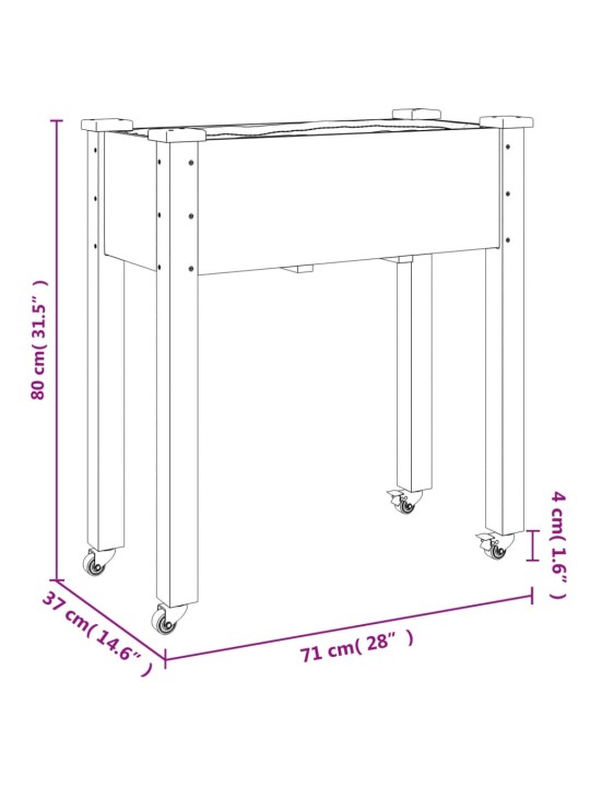 VOODRIGA TAIMELAVA RATASTEGA, HALL, 71 X 37 X 80 CM, NULUPUIT