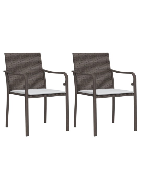3-osaline aia söögimööbli komplekt istmepatjadega, rotang/teras