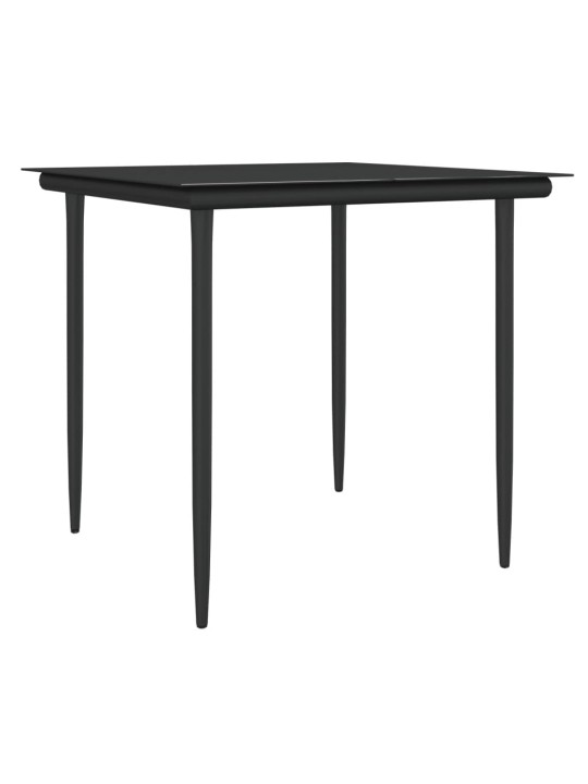 3-osaline aia söögimööbli komplekt istmepatjadega, rotang/teras