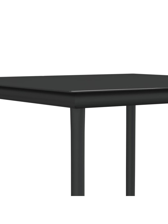 5-osaline aia söögimööbli komplekt istmepatjadega, rotang/teras