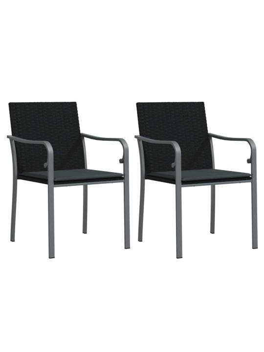 3-osaline aia söögimööbli komplekt istmepatjadega, rotang/teras