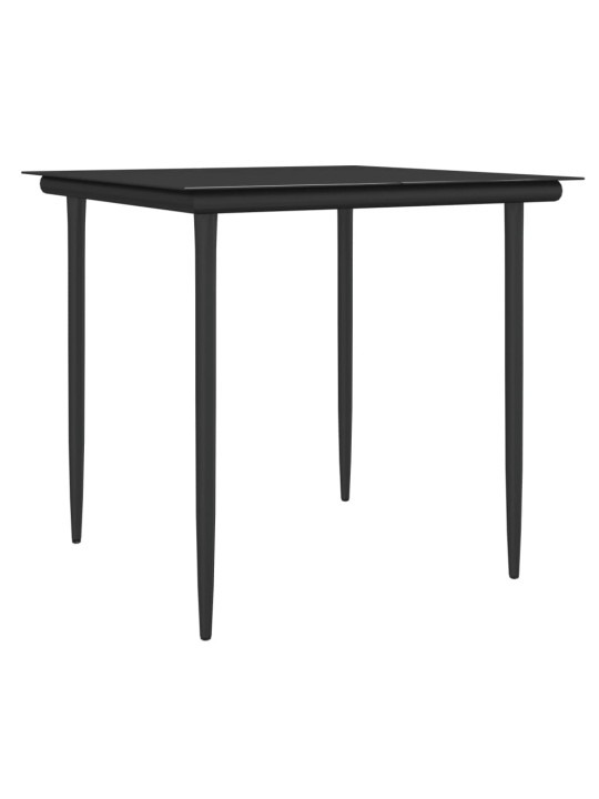 3-osaline aia söögimööbli komplekt istmepatjadega, rotang/teras