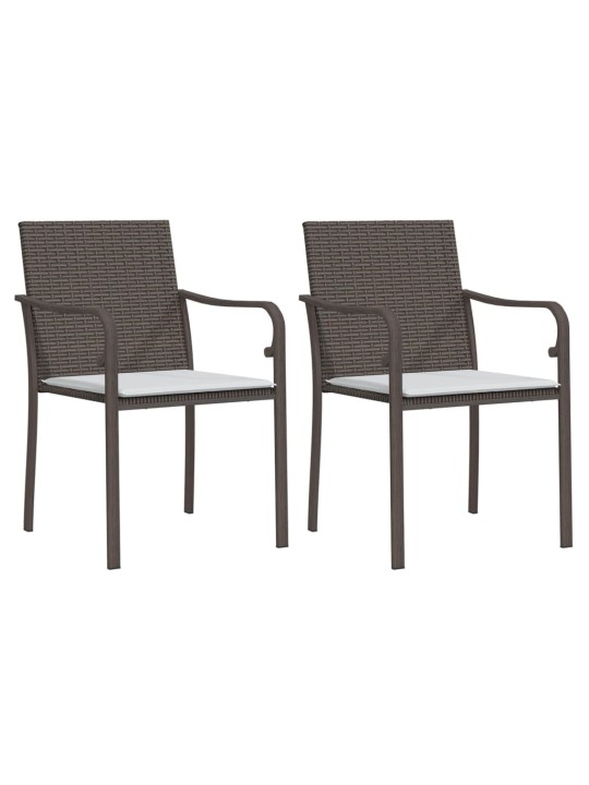 3-osaline aia söögimööbli komplekt istmepatjadega, rotang/teras