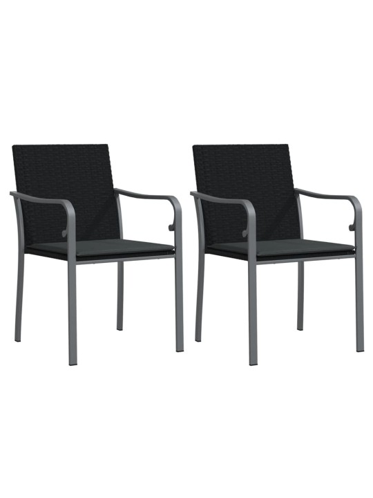 3-osaline aia söögimööbli komplekt istmepatjadega, rotang/teras