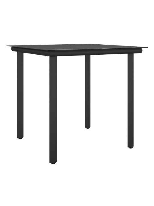 3-osaline aia söögimööbli komplekt istmepatjadega, rotang/teras