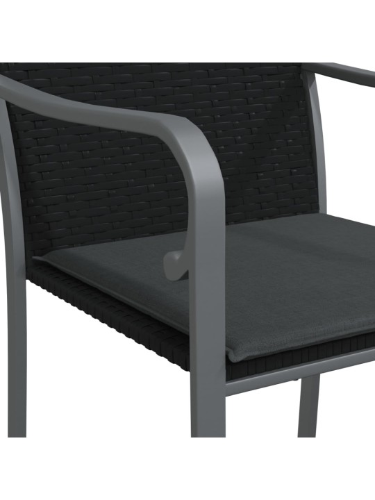9-osaline aia söögimööbli komplekt istmepatjadega, rotang/teras