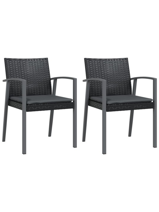 3-osaline aia söögimööbli komplekt istmepatjadega, rotang/teras