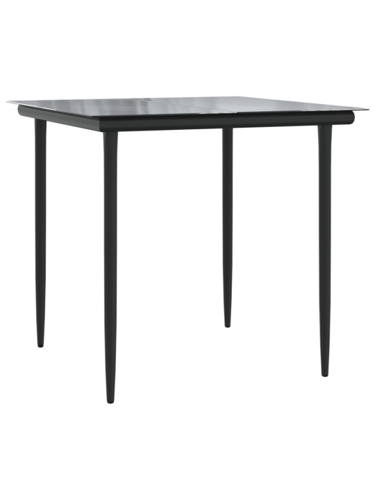 3-osaline aia söögimööbli komplekt istmepatjadega, rotang/teras