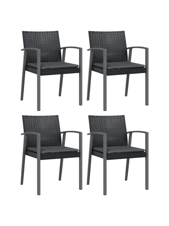 5-osaline aia söögimööbli komplekt istmepatjadega, rotang/teras