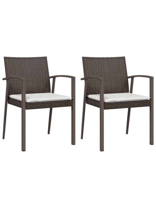 3-osaline aia söögimööbli komplekt istmepatjadega, rotang/teras