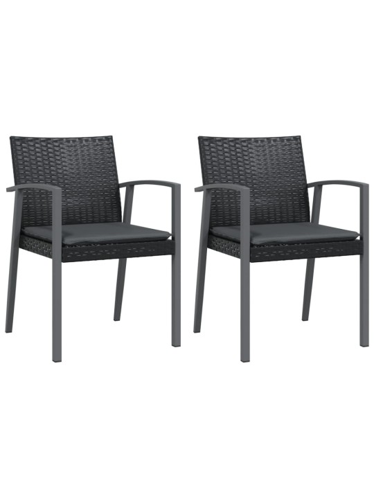 3-osaline aia söögimööbli komplekt istmepatjadega, rotang/teras