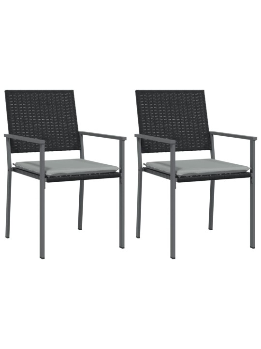 3-osaline aia söögimööbli komplekt istmepatjadega, rotang/teras
