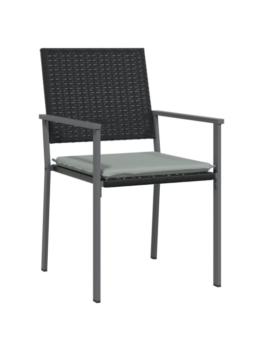 3-osaline aia söögimööbli komplekt istmepatjadega, rotang/teras