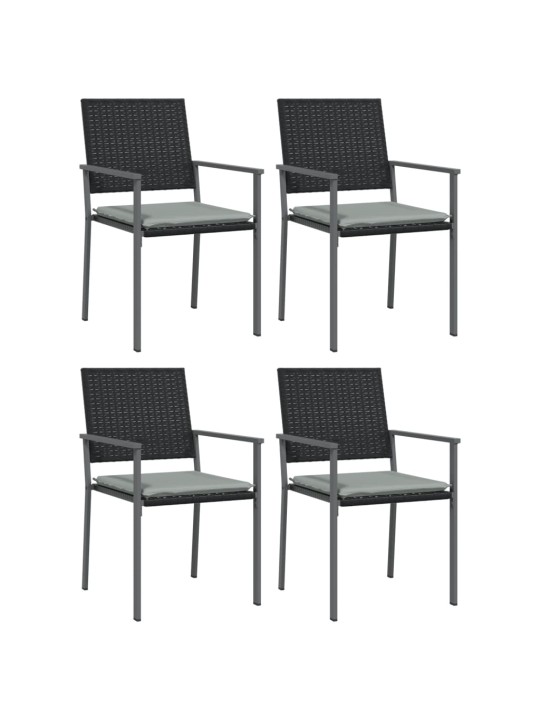 5-osaline aia söögimööbli komplekt istmepatjadega, rotang/teras