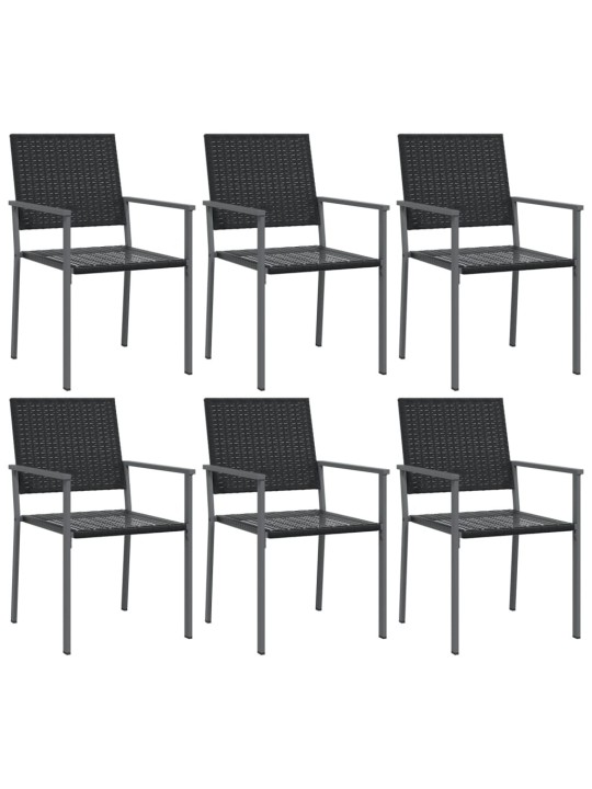 7-osaline aia söögimööbli komplekt, polürotang ja teras