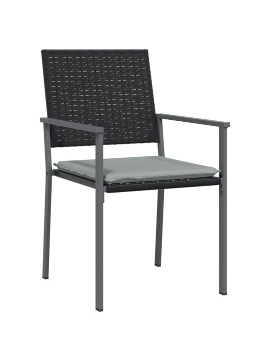 9-osaline aia söögimööbli komplekt istmepatjadega, rotang/teras