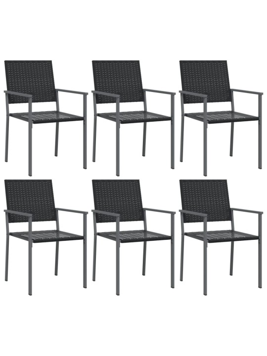 7-osaline aia söögimööbli komplekt, polürotang ja teras