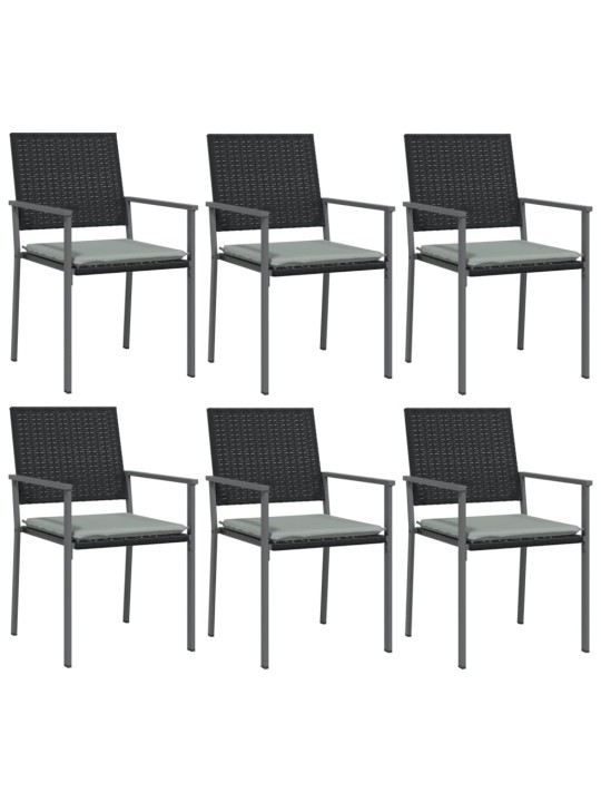 7-osaline aia söögimööbli komplekt, polürotang ja teras