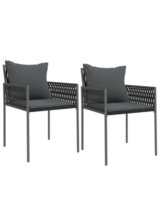 3-osaline aia söögimööbli komplekt istmepatjadega, rotang/teras