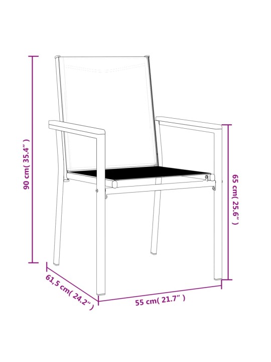 AIATOOLID 4 TK, MUST, 55 X 61,5 X 90 CM, TEKSTILEEN JA TERAS
