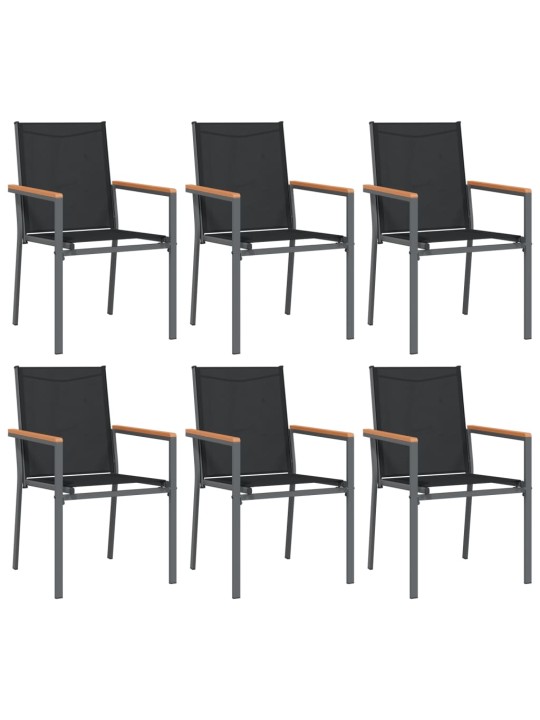 AIATOOLID 6 TK, MUST, 55 X 61,5 X 90 CM, TEKSTILEEN JA TERAS
