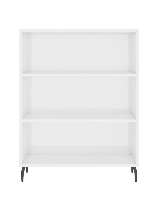 Kapp-riiul, kõrgläikega valge, 69,5 x 32,5 x 90 cm, tehispuit