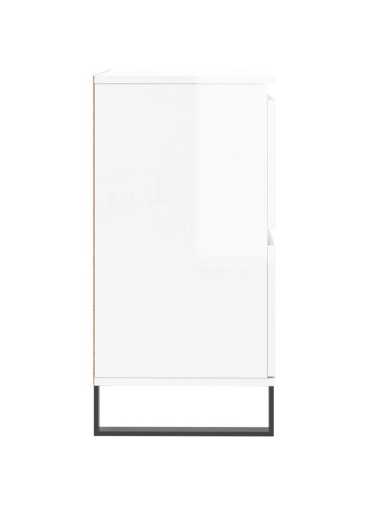 Puhvetkapp, kõrgläikega valge, 60 x 35 x 70 cm, tehispuit