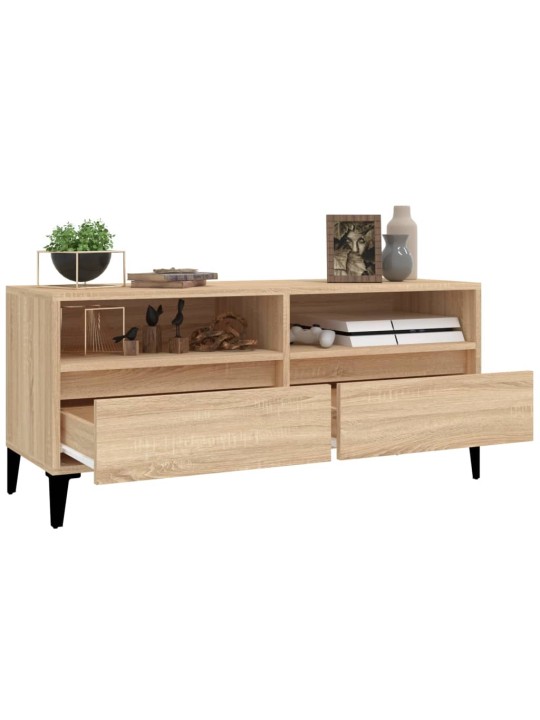 Telerikapp, sonoma tamm, 100x34,5x44,5 cm, tehispuit