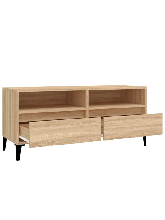 Telerikapp, sonoma tamm, 100x34,5x44,5 cm, tehispuit
