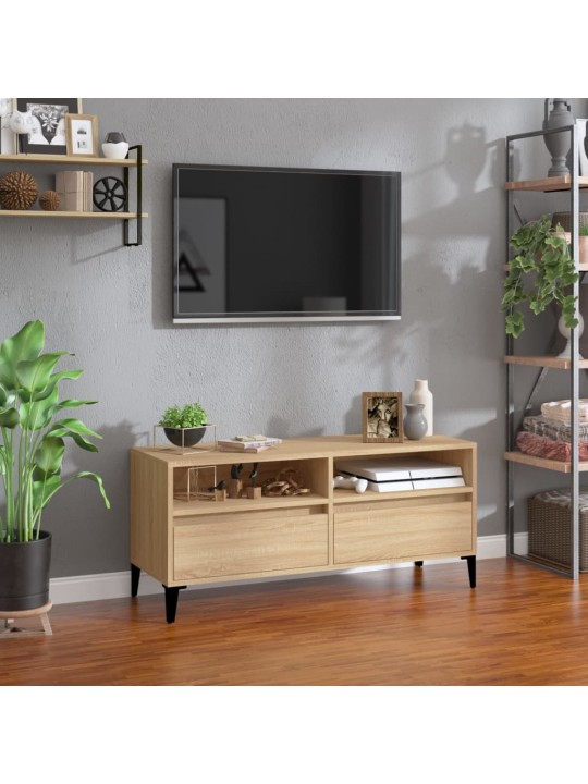 Telerikapp, sonoma tamm, 100x34,5x44,5 cm, tehispuit