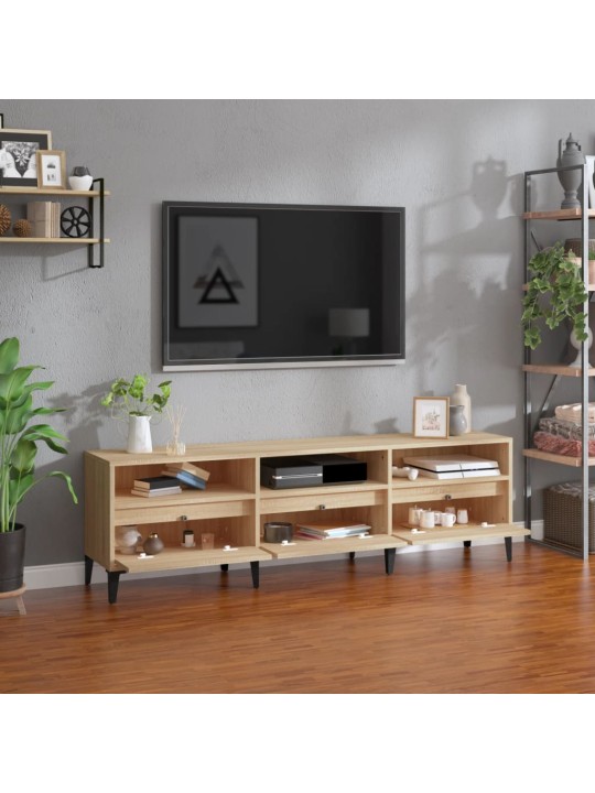 Telerikapp, sonoma tamm, 150x30x44,5 cm, tehispuit