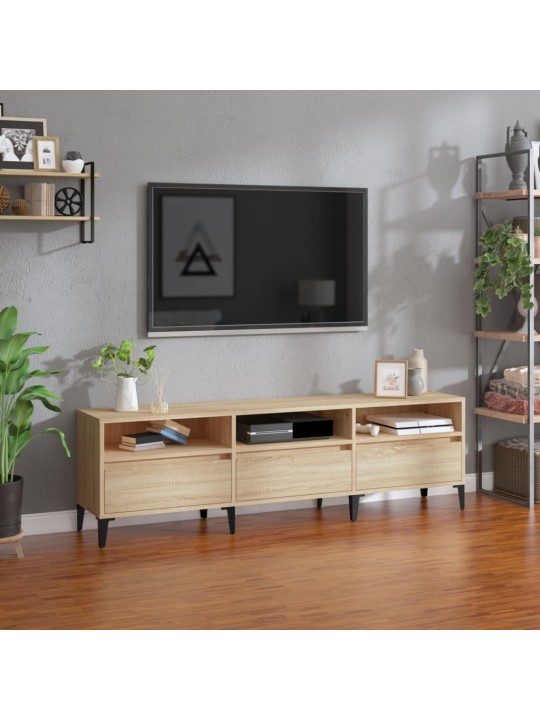 Telerikapp, sonoma tamm, 150x30x44,5 cm, tehispuit