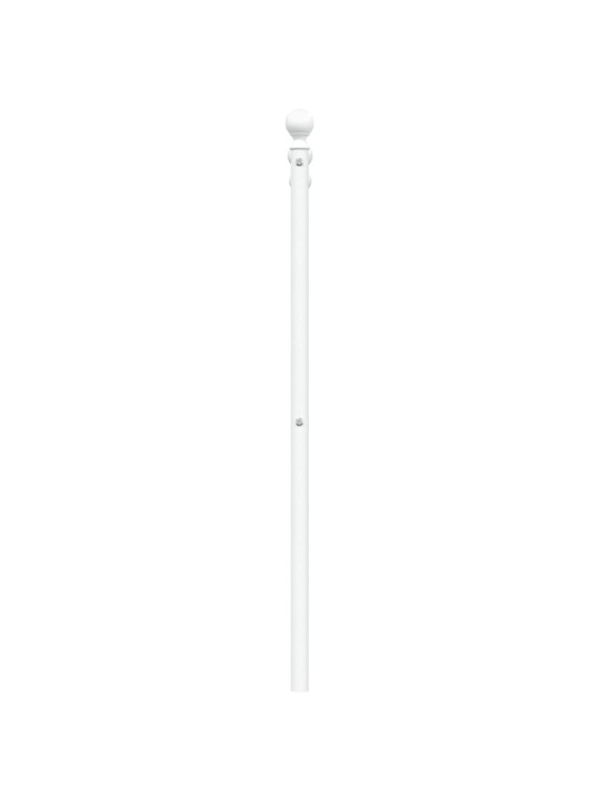 Metallist voodipeats, valge, 135 cm