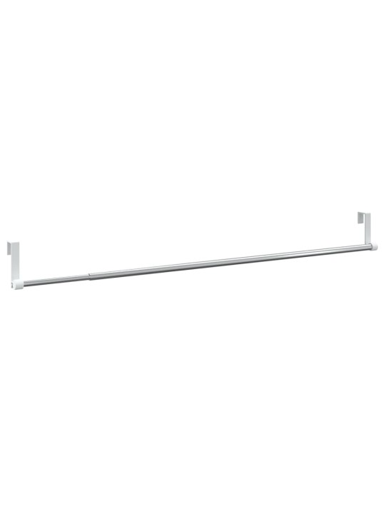 KARDINAPUUD 2 TK, VALGE JA HÕBEDANE, 60-105 CM, ALUMIINIUM