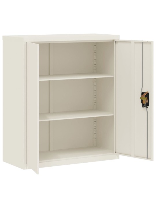 Dokumendikapp, valge, 90 x 40 x 105 cm, teras