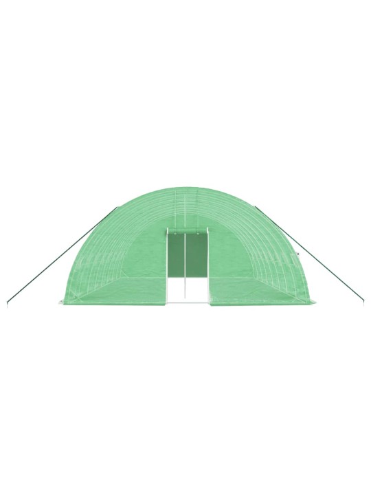 Kasvuhoone terasraamiga, roheline, 48 m², 8x6x2,85 m